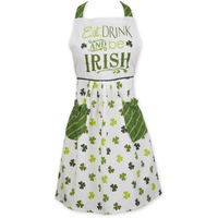 EAT DRINK AND BE IRISH SKIRT APRON