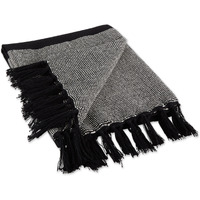 BLACK URBAN CITYSCAPE BORDER THROW