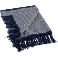 NAVY URBAN CITYSCAPE BORDER THROW