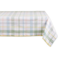 SWEET SPRING PLAID TABLECLOTH 52x52