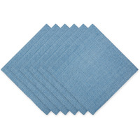 LIGHT BLUE VARIEGATED NAPKIN SET/6
