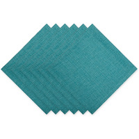 TEAL VARIEGATED NAPKIN SET/6