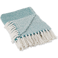 TEAL WOVEN THROW
