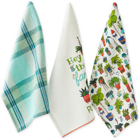 HEY THERE FANCY PLANTS DISHTOWEL SET/3
