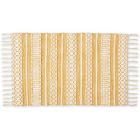 CHENILLE DOODLE LINES RUG - HONEY GOLD - 2 X 3 FT