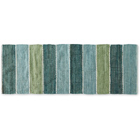 JADEITE COLOR BLOCK COTTON CHINDI RUG 2FT 3INx6FT
