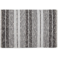 RUSTIC STRIPE - BLACK - 2 X 3 FT