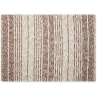 RUSTIC STRIPE - LEATHER BROWN - 2 X 3 FT