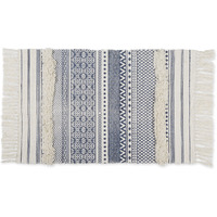 SHABBY CHIC TEXTURED FRINGE - FRENCH BLUE - 2 X 3 FT