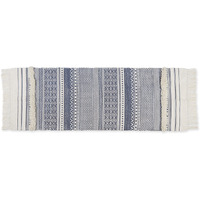 SHABBY CHIC TEXTURED FRINGE - FRENCH BLUE - 2 FT 3 IN X 6 FT