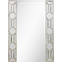 35" Champagne Accent Wood Framed Mirror