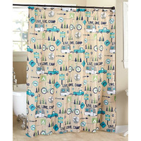 Live Love Camp Shower Curtain or Rug - Shower Curtain