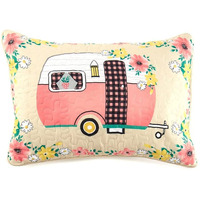 Floral Camper Bedding Ensemble - Standard Sham