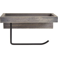 Farmhouse Bathroom Collection - Toilet Tissue Holder Gray