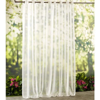 Insect Repellent Outdoor Curtain - 96" White