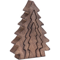 Wood Pine Tree Nesting Display (Set of 2)