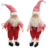 Plush Peppermint Santa Elf (Set of 2)
