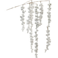 Snowy Hanging Pine Cluster Branch (Set of 2)