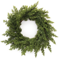 Variegated Pine Wreath 25"D