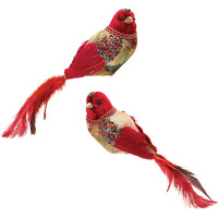 Jeweled Tapestry Bird Clip (Set of 4)