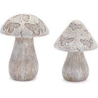 Bumble Bee and Butterfly Print Mushroom (Set of 2)
