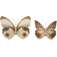 Amber Butterfly and Moth Shelf Sitter (Set of 2)