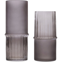Grey Two-Toned Glass Vase (Set of 2)