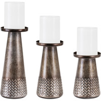 Tapered Metal Candle Holder (Set of 3)