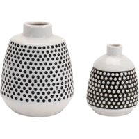 Bubbled Ceramic Bud Vase (Set of 2)