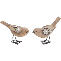 Floral Bird Figurine (Set of 2)