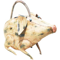 D-ART COLLECTION, INC Iron Pig Watering Can
