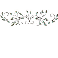 Stratton Home Decor Patina Scroll Leaf