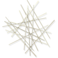 Avalon Small Abstract Wall Decor - Silver