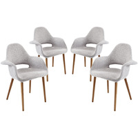 Aegis Dining Armchair Set of 4 - Light Gray