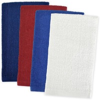 DII Assorted Patriotic Barmop Dishtowel (Set of 4)