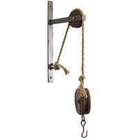 Pulley Mounting Bracket (Set of 2 )16"L Metal/Wood