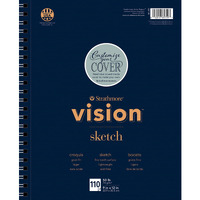 Strathmore Vision Sketch Pad, 9 x 12 Inches, 50 lb, 110 Sheets