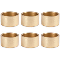 DII Gold Round Painted Acrylic Napkin Ring (Set of 6)