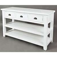 Artisan's Craft Rustic Farmhouse Distressed Acacia 50" Sofa Table