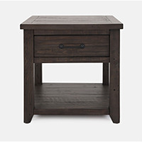 Madison County Rustic Reclaimed Pine Farmhouse Harris End Table