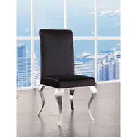 Fabiola - Side Chair (Set-2) Fabric & Stainless Steel