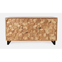 Geometrix Modern Abstract Cube Style Accent Cabinet
