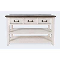 Madison County Rustic Reclaimed Pine Farmhouse Harris 50" Sofa Console Table