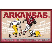 Fanmats, University of Arkansas Starter Mat - Ticket