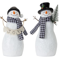 Snowman (Set of 4) 8.5"H Resin