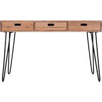 Rollins Solid Acacia USB Charging Desk