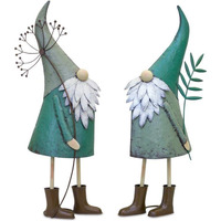 Gnome (Set of 2) 27.25"H, 27.5"H Iron