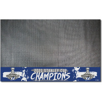 Tampa Bay Lightning 2021 Stanley Cup Champions Vinyl Grill Mat - 26in. x 42in.