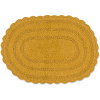 DII Honey Gold Small Oval Crochet Bath Mat