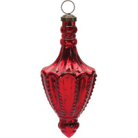 Mercury Glass Finial Drop Ornament (Set of 4)